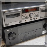 E12. JVC cassette deck and Pioneer receiver. 